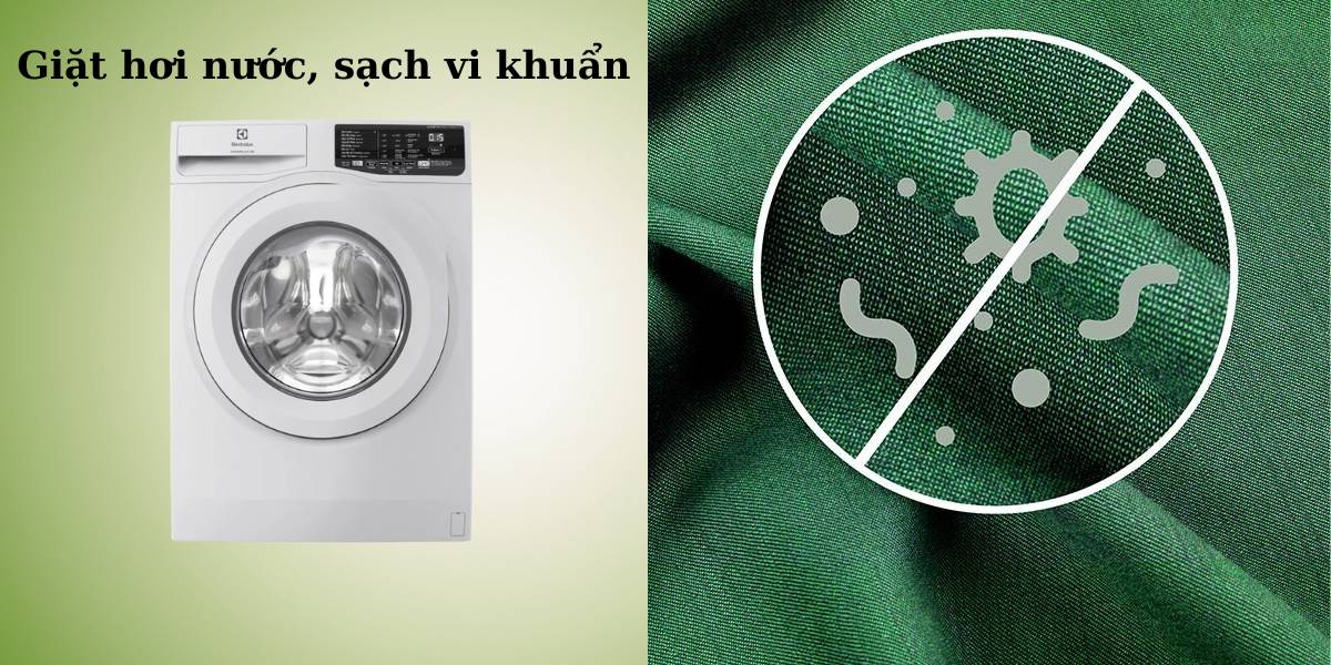 Diệt khuẩn, loại bỏ tác nhân dị ứng bằng công nghệ giặt hơi nước và nước nóng