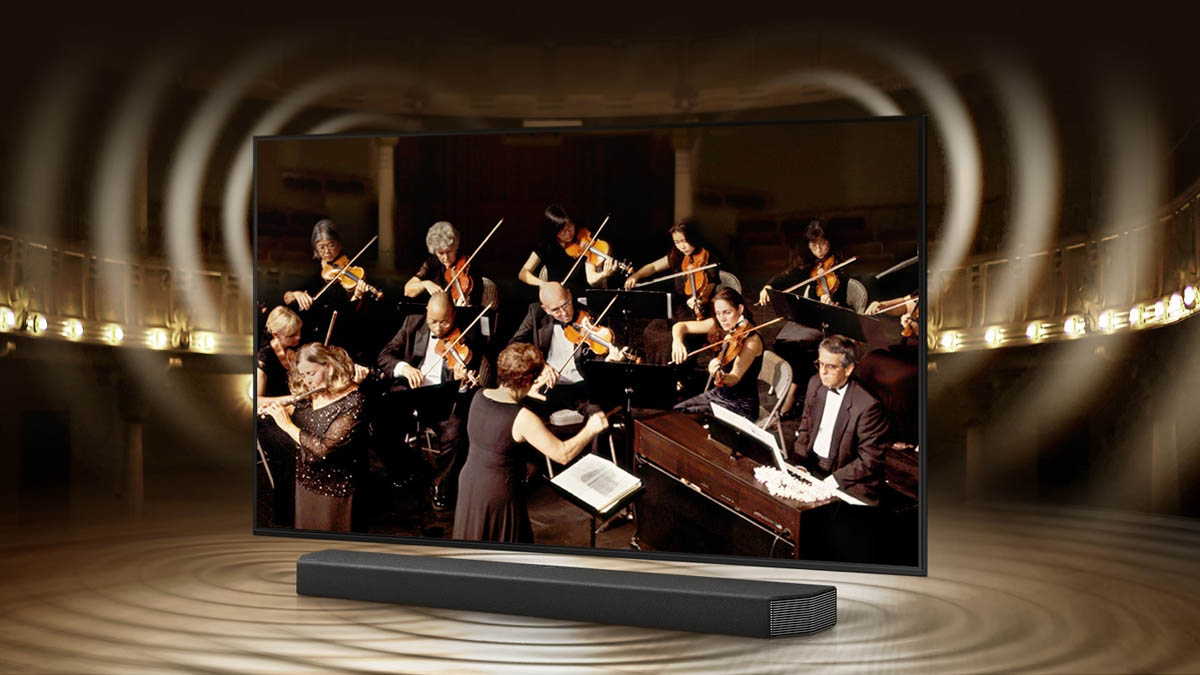 Công nghệ Q-Symphony của Tivi Samsung UA43BU8000